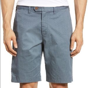 TED BAKER Slim Fit Blue Geo Shorts